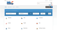 Desktop Screenshot of indiaclassifiedonline.com